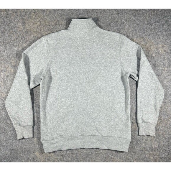 Mountain Hardwear MWH Logo 1/2 Zip Fleece Mens M Gray Pullover Mock Neck Sweater - Picture 2 of 7